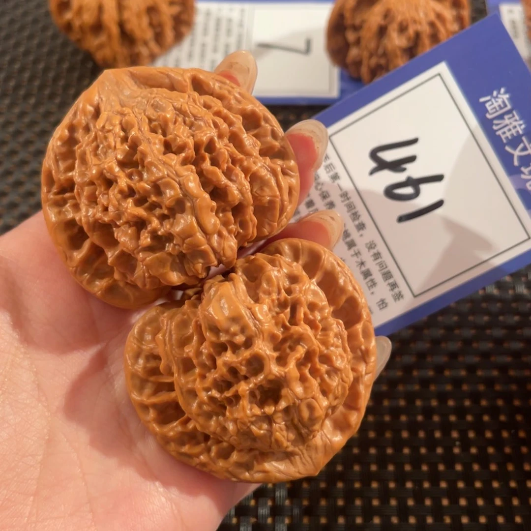 文玩核桃把件461号48尺官帽