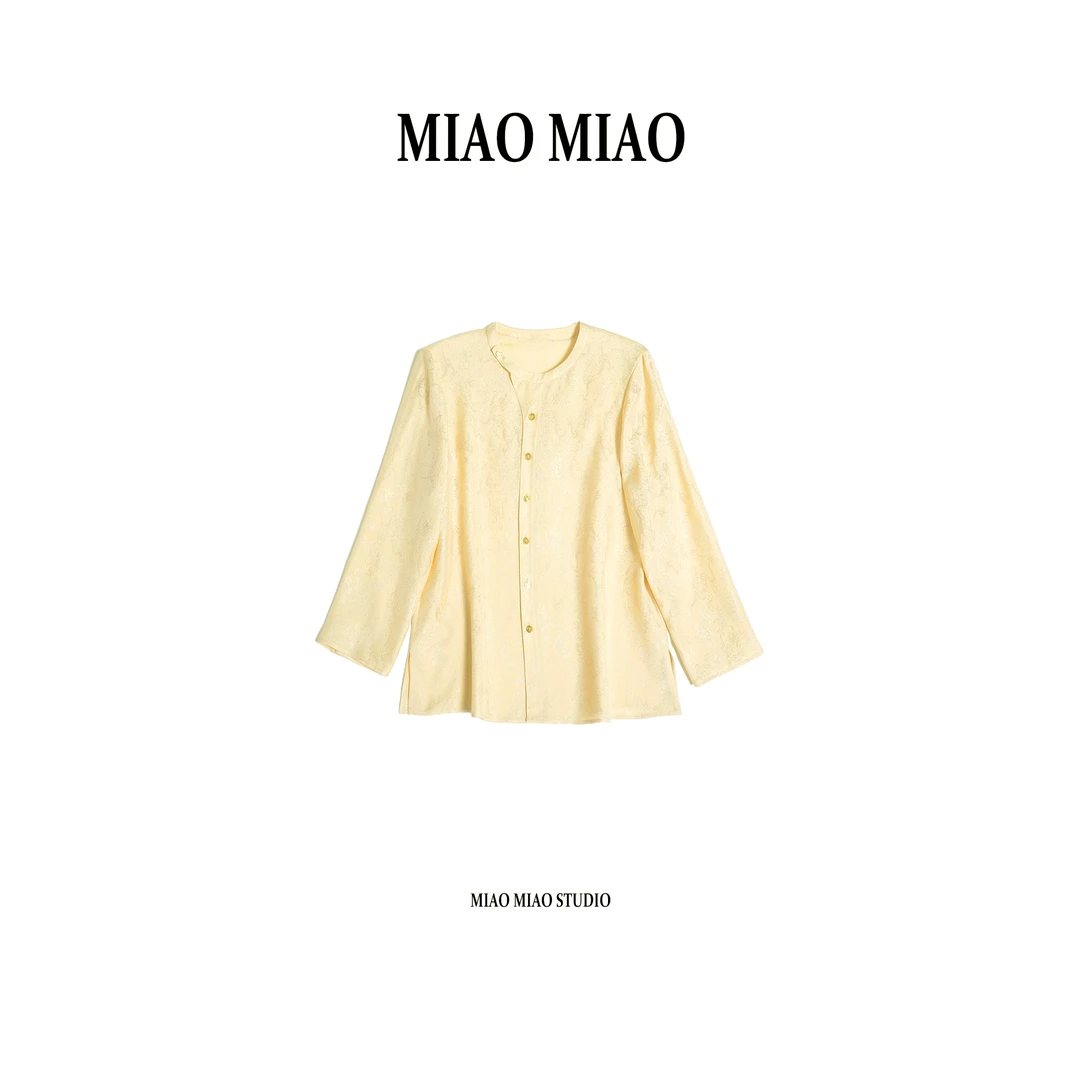 【清梦遂】淼淼家MQ461国风新中式夏季四经绞罗时尚新款桑蚕丝上衣