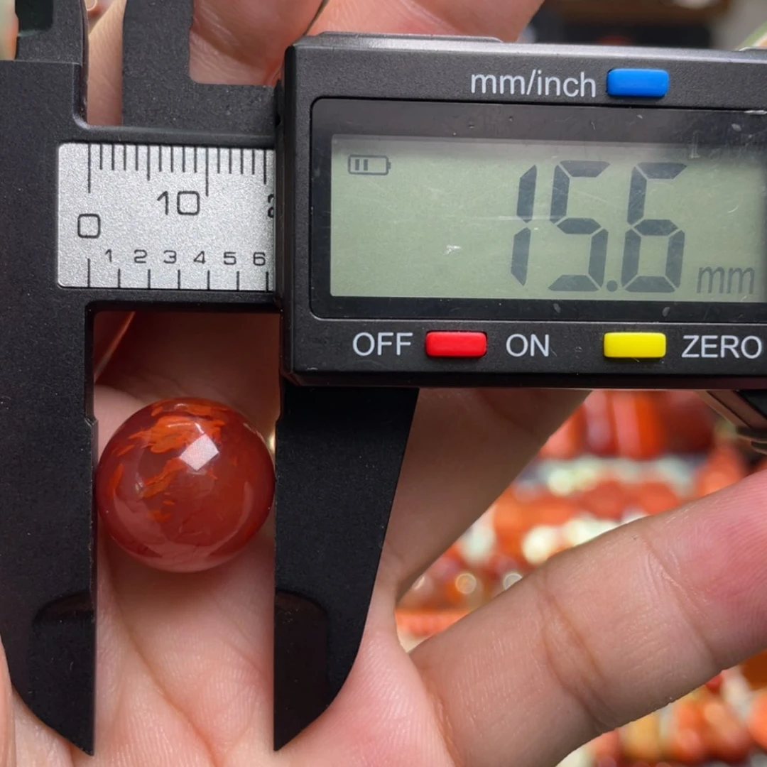 【闪购商品】未镶嵌圆珠单珠南红玛瑙