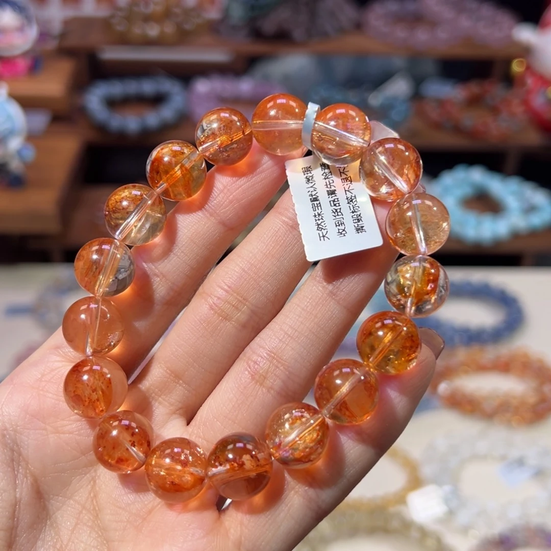 未镶嵌手串水晶12m天花板级糖纸胶花