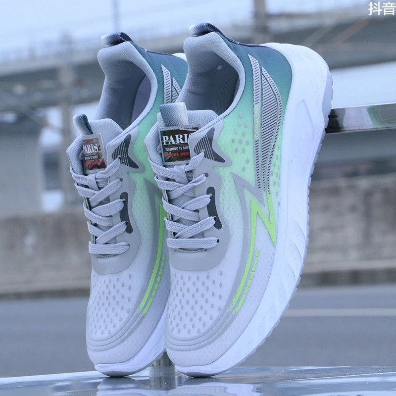 跑步鞋男鞋透气防滑潮流运动鞋夏季休闲鞋子男款网面鞋软底旅游鞋