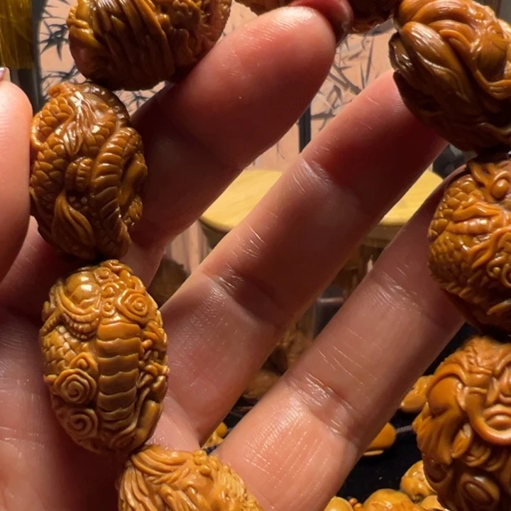 手串/手链橄榄核?*?瑞兽手工