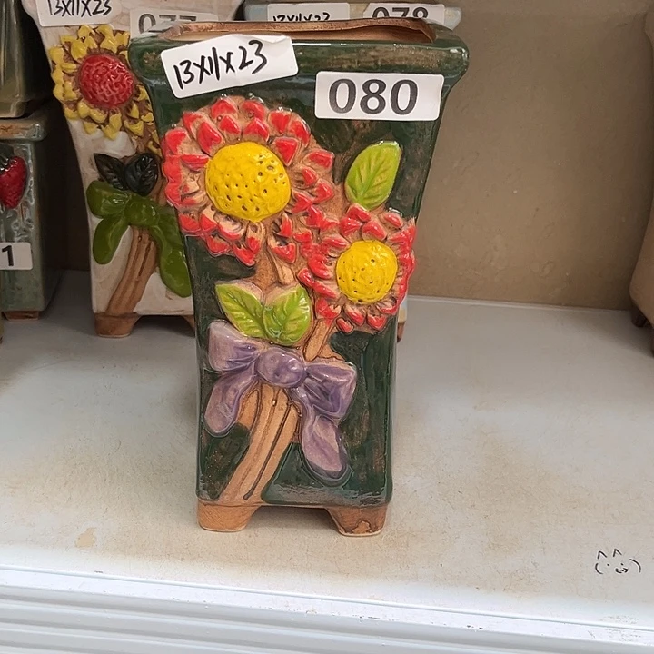 紫砂花盆粗陶材质多肉花盆