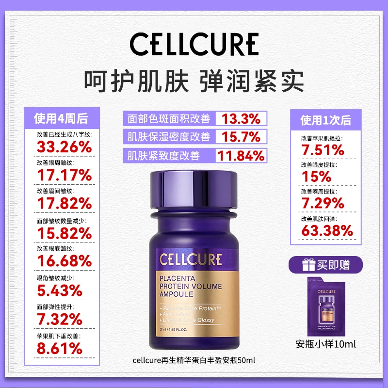 CELLCURE羊胎素再生精华蛋白丰盈安瓶精华50ml