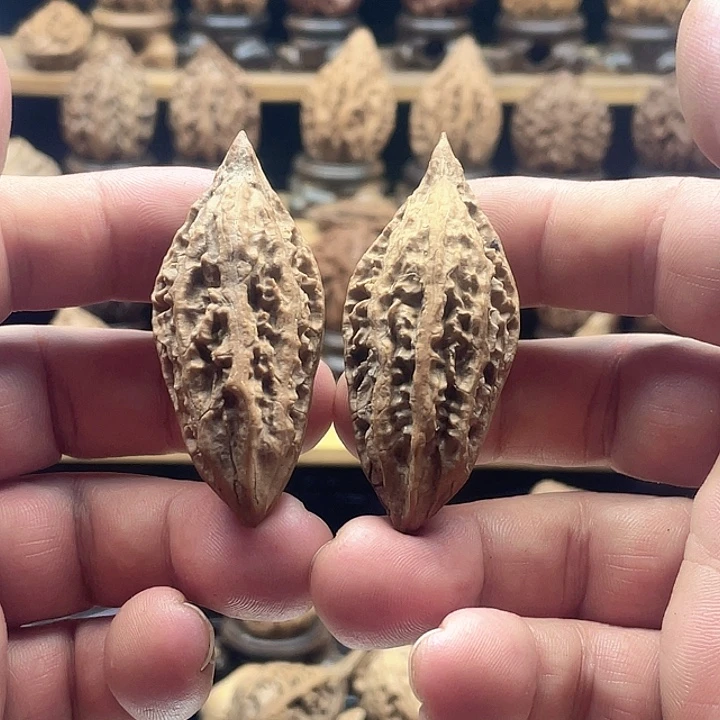 文玩核桃把件柳叶18