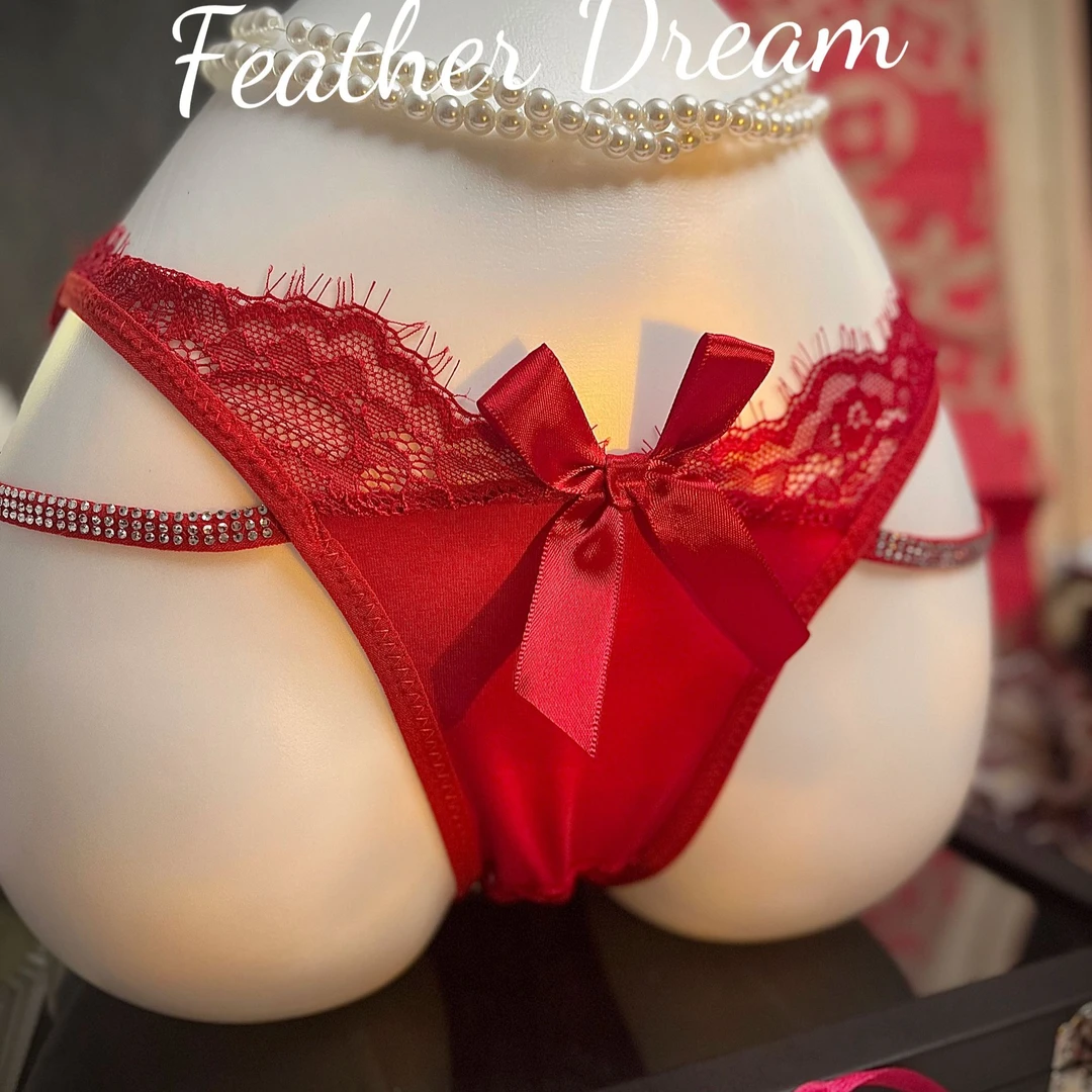 【情人节战袍】“洛神妖姬”性感蕾丝内裤诱惑红色少女火辣