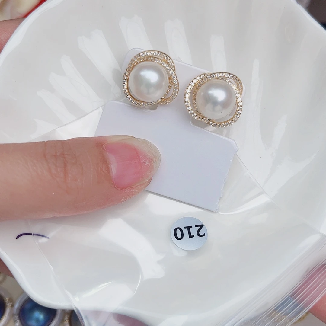 淡水珍珠银S925镶嵌颈饰