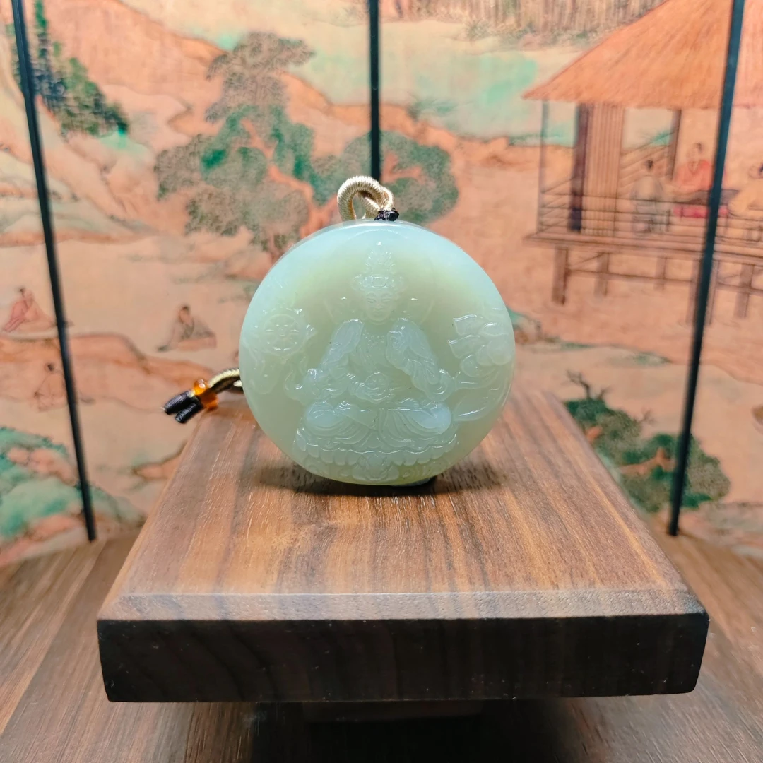 N和田玉观音吊坠0511