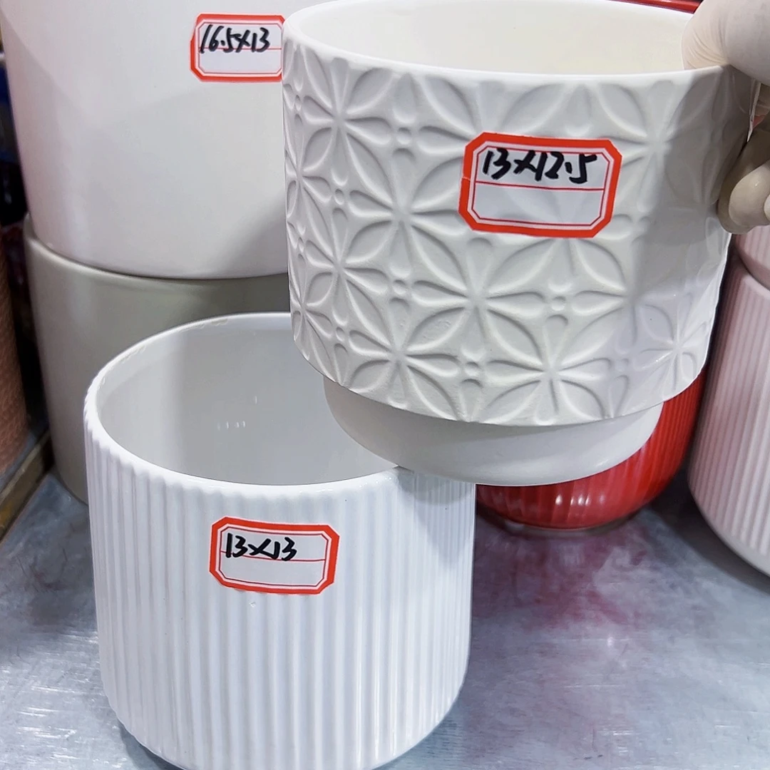 外贸尾单陶瓷花盆凑单10米包邮