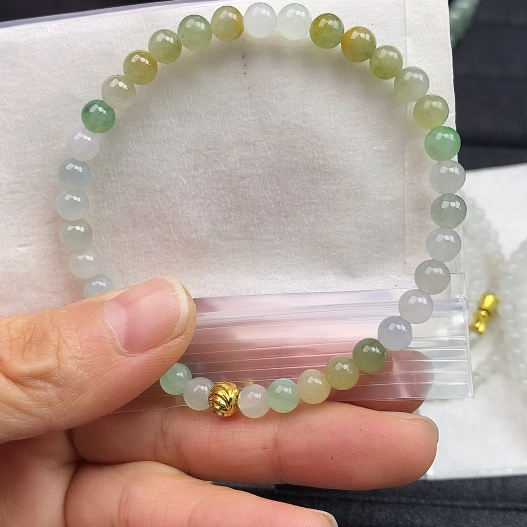 定制翡翠未镶嵌翡翠定制手链