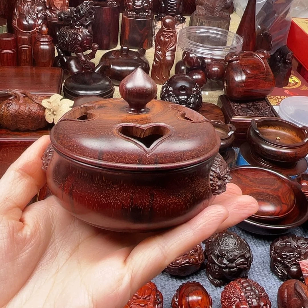 檀香紫檀（小叶紫檀）七**日盘香炉