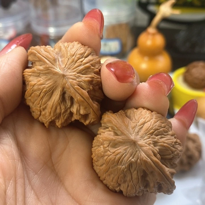 文玩核桃把件阿***活磨盘