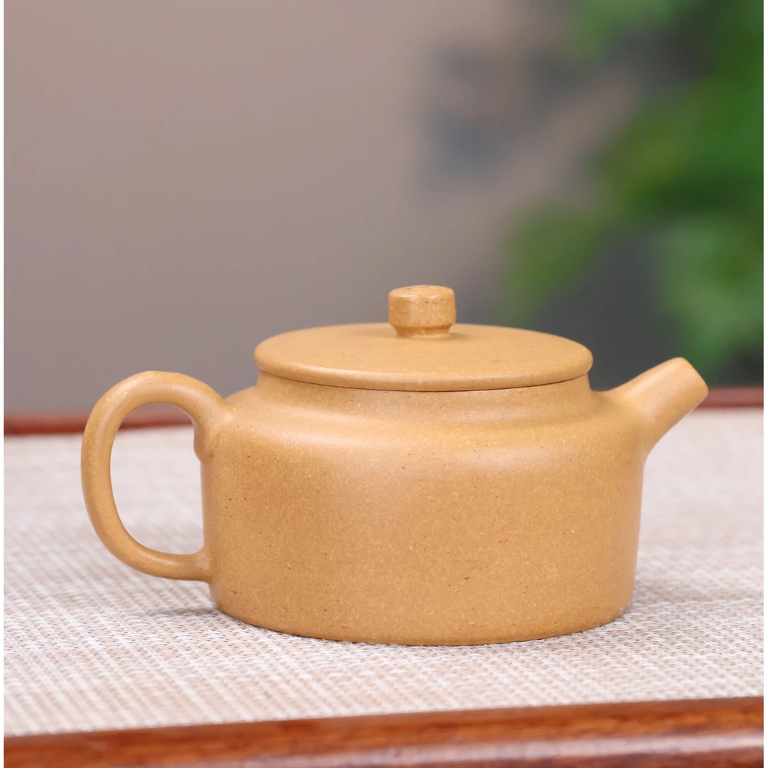一壶堂甄选 · 平底德钟壶 黄金段 120CC参考容量 薄胚 紫砂茶壶