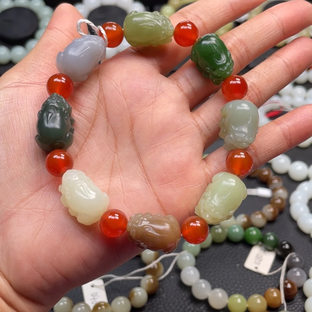 和田玉未镶嵌手链