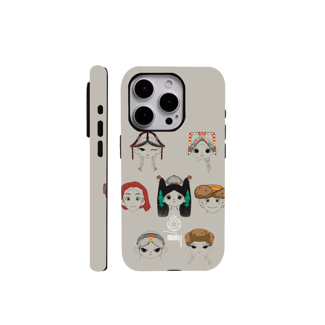 藏式美学原创彩绘全包透明藏式手机壳潮牌潮牌复古个性防摔创意