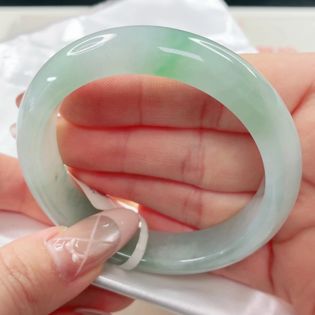 翡翠未镶嵌手镯53.8x312