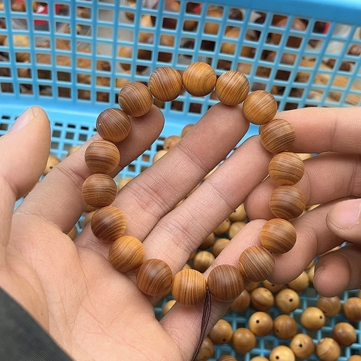 柏木（崖柏）手串/手链祎12虎皮纹黑油