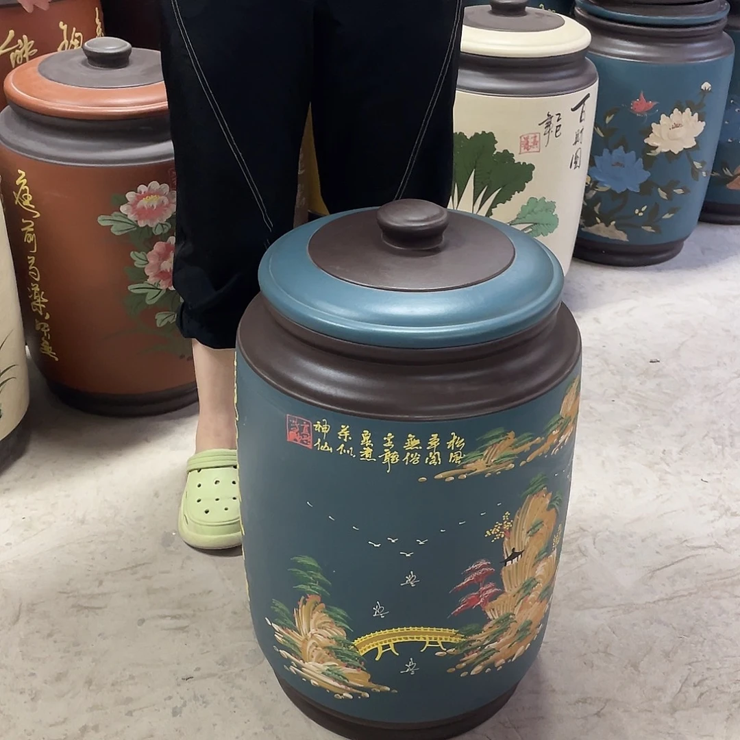宜兴原矿紫砂茶叶罐
