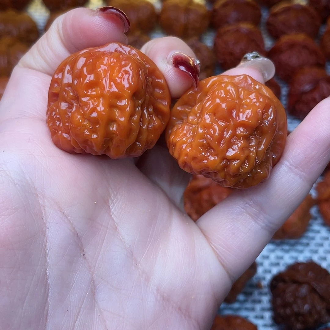 桃核吊坠文玩核桃 手把件 蛤蟆头 33