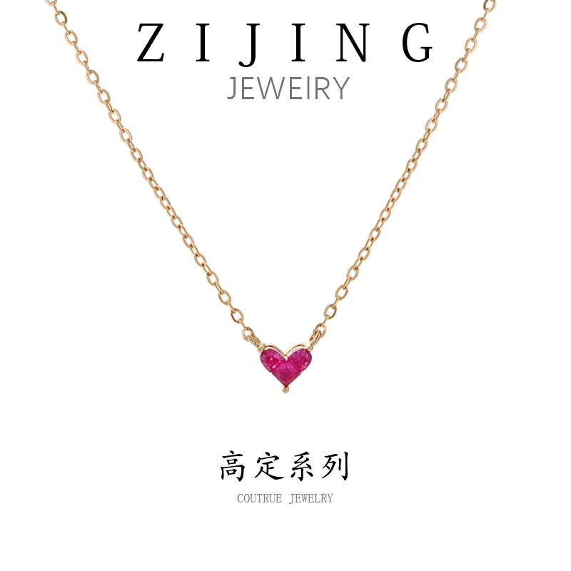 坠链均925银合成锆石 CC2167 轻奢设计感925项链39+6CM