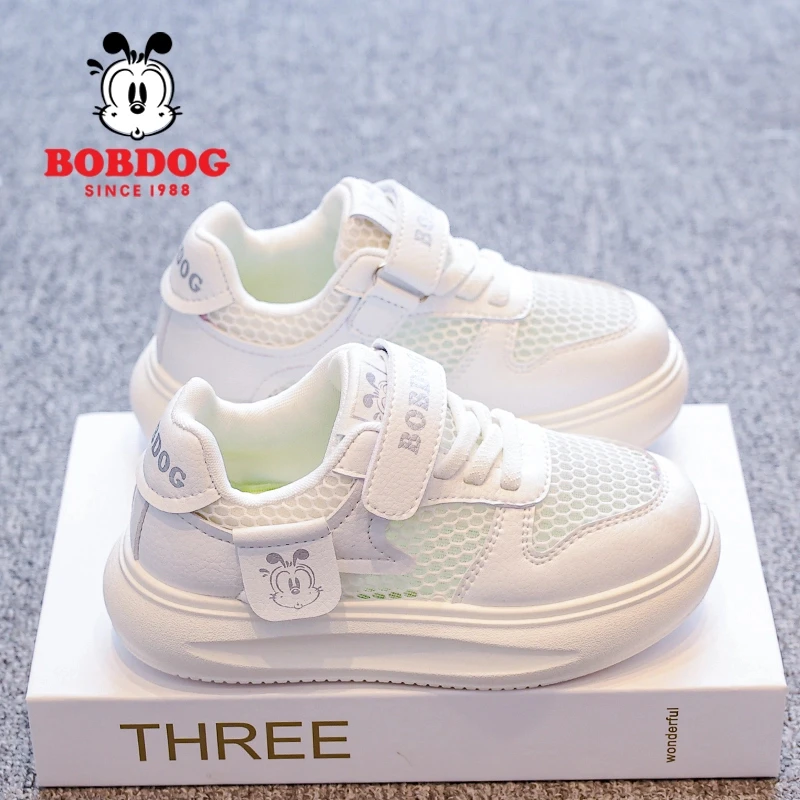 粉色百搭Bobdog/巴布豆中大童儿童板鞋夏季男童运动鞋子女童休闲