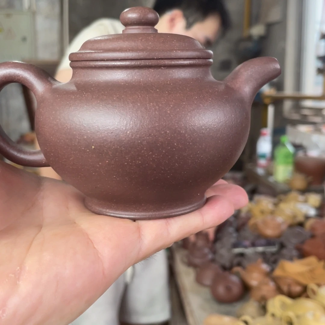 茶壶紫砂YZ。 桃花泥。 掇只。 260CC