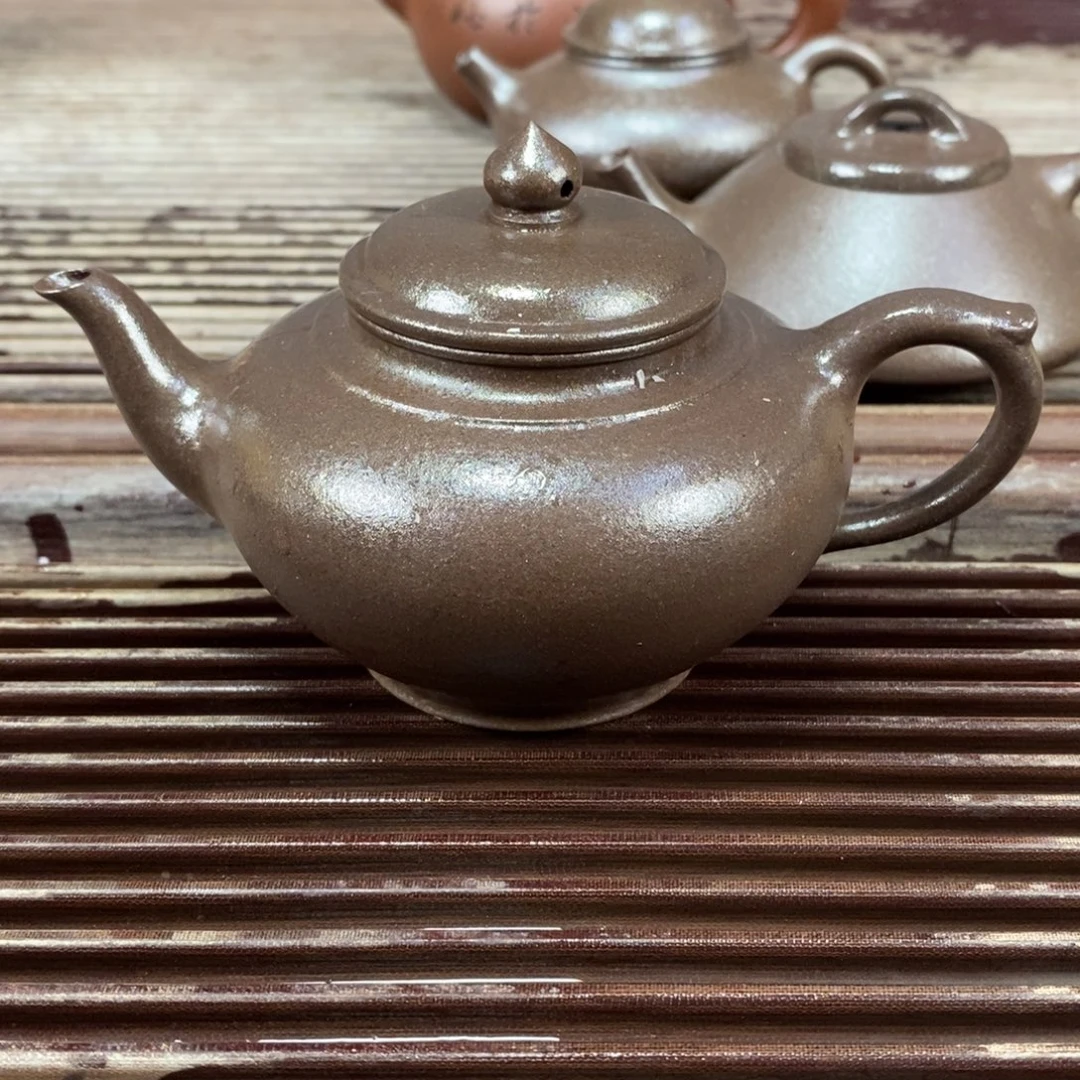 茶壶紫砂宜兴原矿紫砂壶柴烧笑樱230c