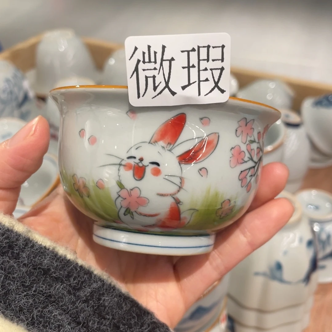 有瑕釉下彩纯手绘