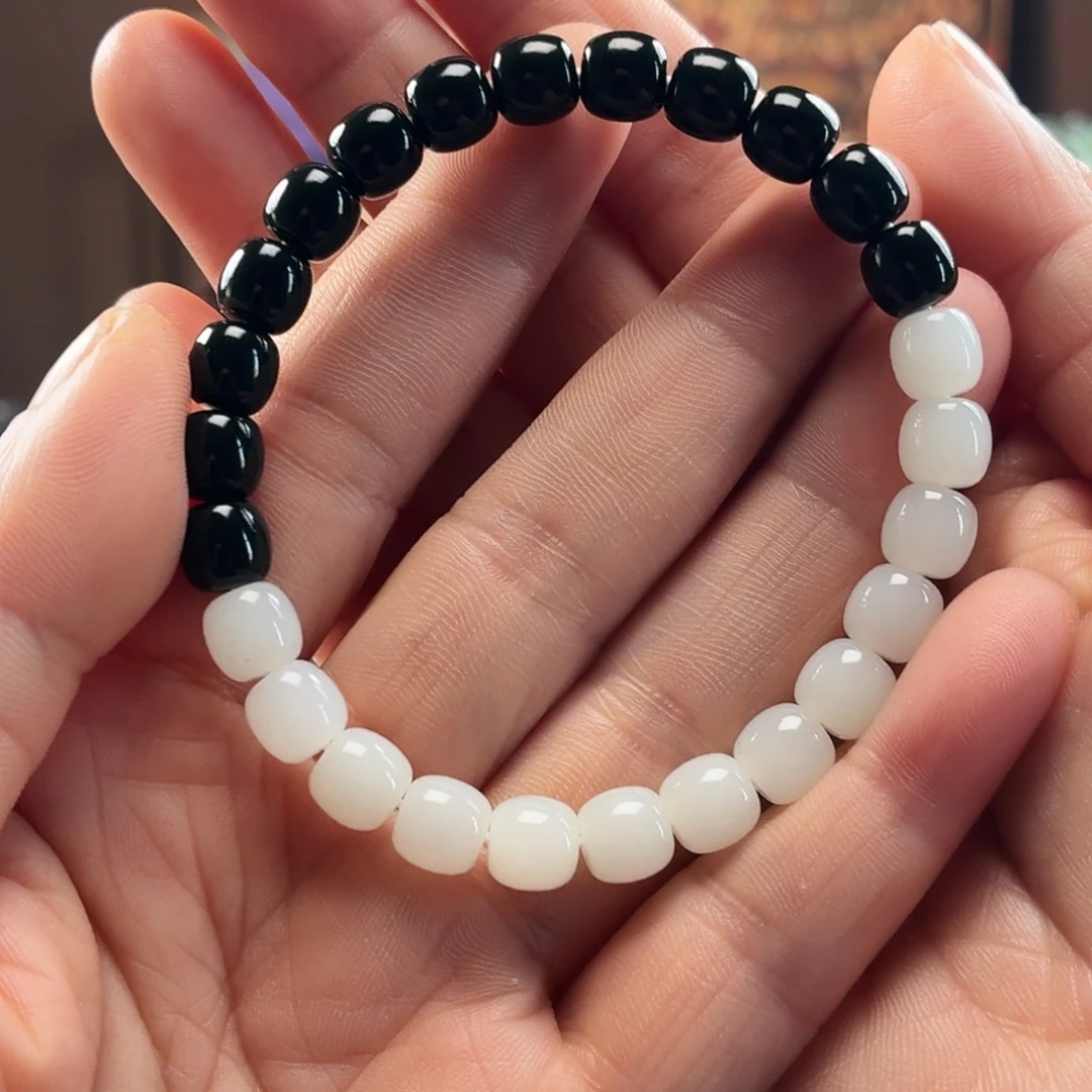 和田玉未镶嵌手链新疆和田玉直7/8