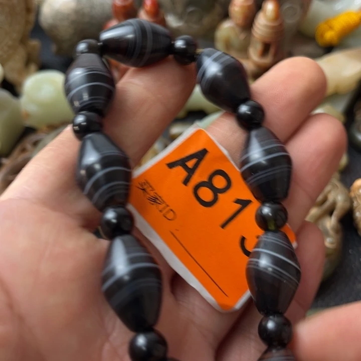 玛瑙/玉髓颈饰合金