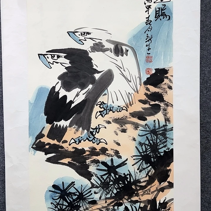 国画知鱼之乐纯手绘