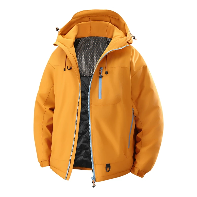 保罗.艾斯诺石墨烯保暖冲锋衣棉服防风防水男女外套百搭外套男