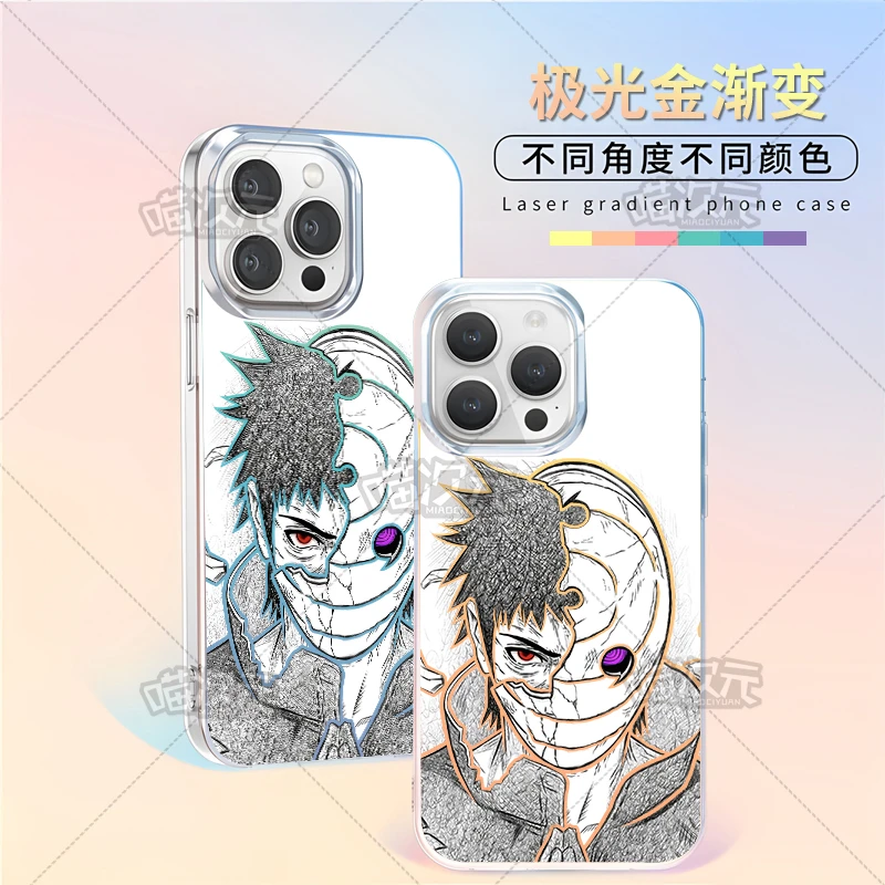 火影带土适用苹果华为vivo一加iPhone小米红米一加极光金手机壳