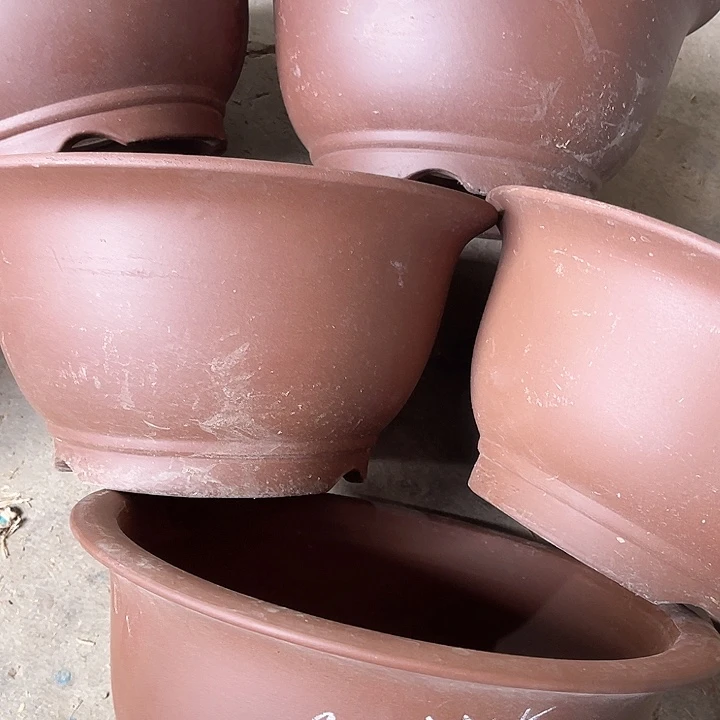 紫砂花盆100-5。29.5-14.5