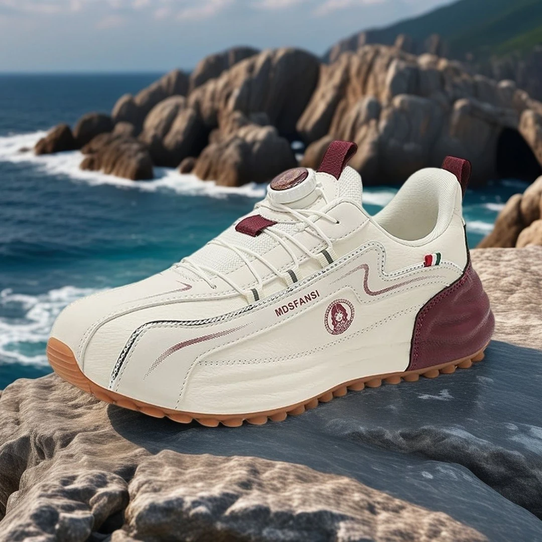 美杜沙梵斯正品轻奢旋钮减震百搭秋冬新款时尚休闲运动鞋男女情侣