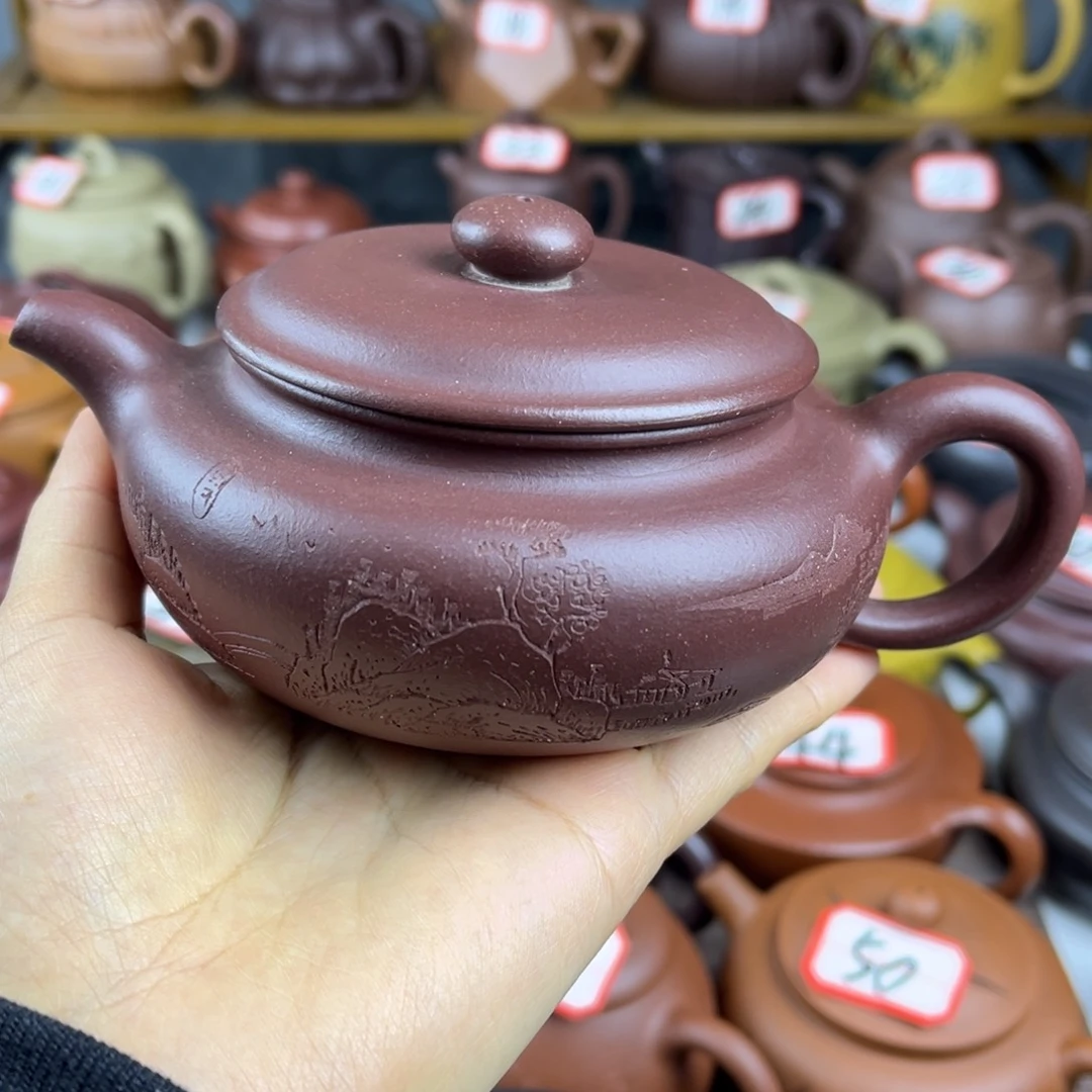 紫砂茶壶宜兴紫砂壶微瑕盖嗑