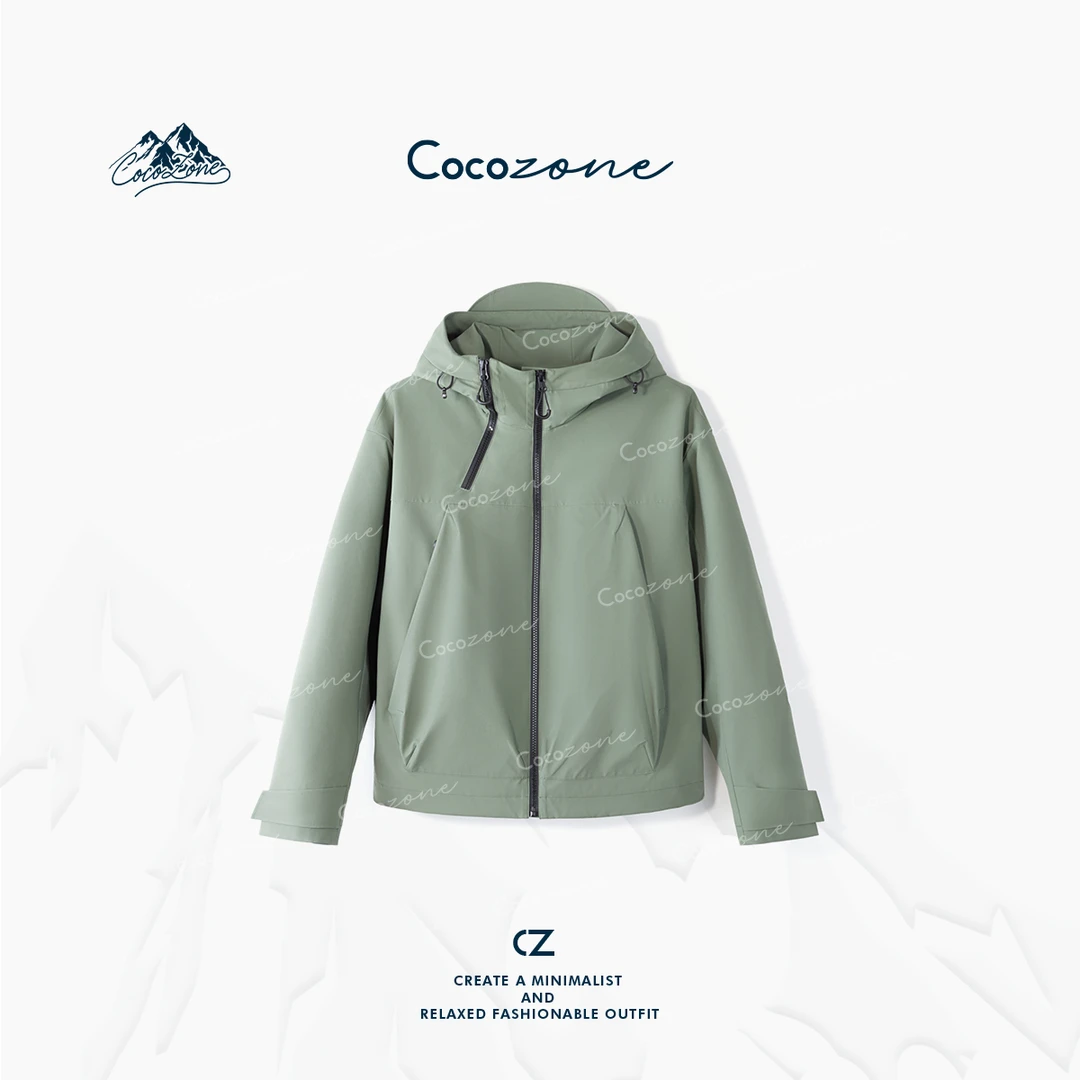 COCO ZONE刘一一  “步履不停”连帽运动风攀登者外套 CD1A1473