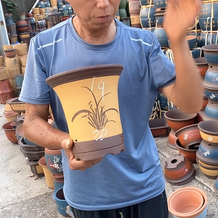 紫砂花瓶紫砂花盆