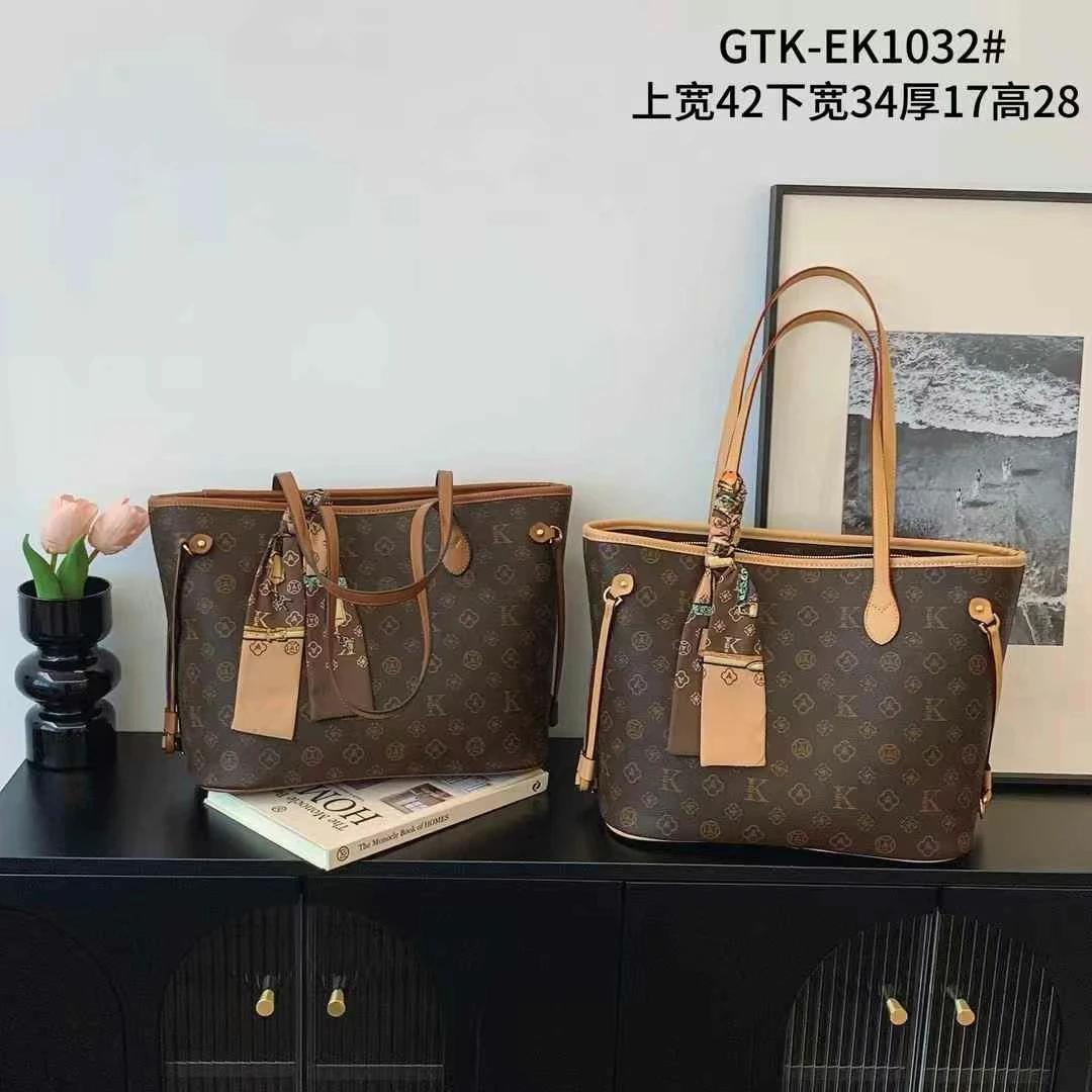 【1032】托特包时尚百搭休闲新款单肩斜挎潮流高品质印花女包女士