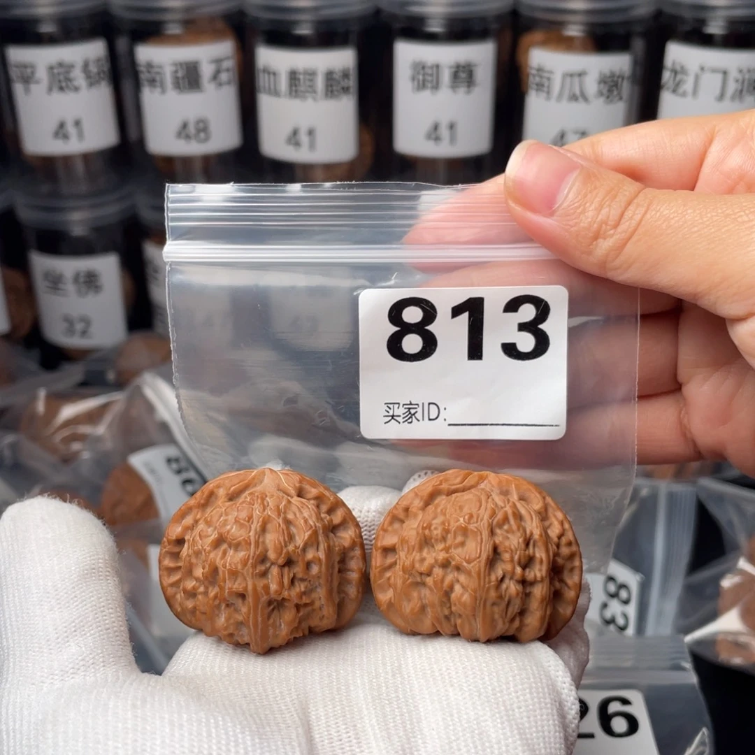 文玩核桃把件39闷白