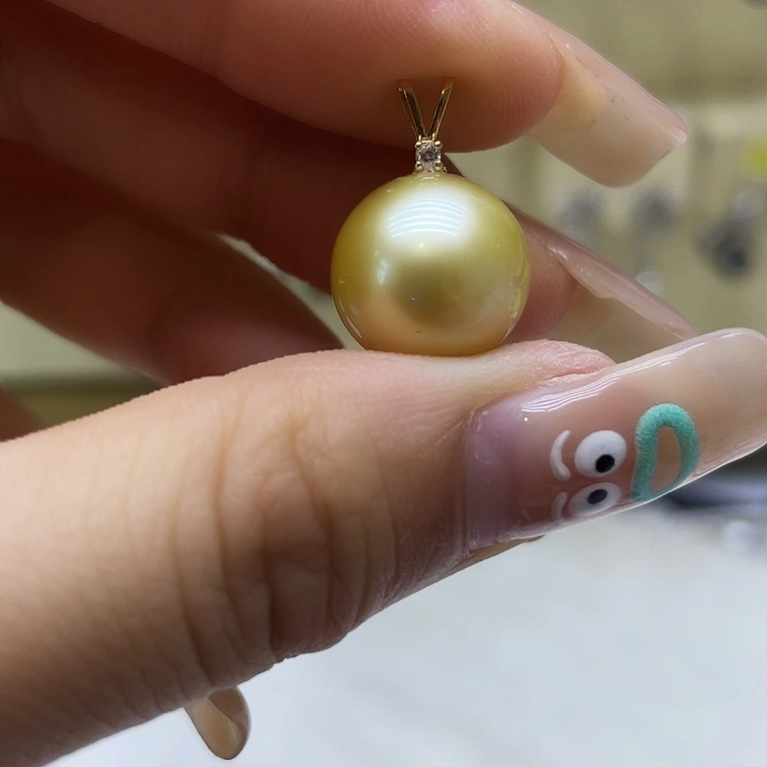 海水珍珠18K金镶嵌颈饰