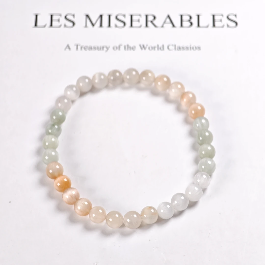 晶匠兔毛手串6mm+ 多样发一  简约