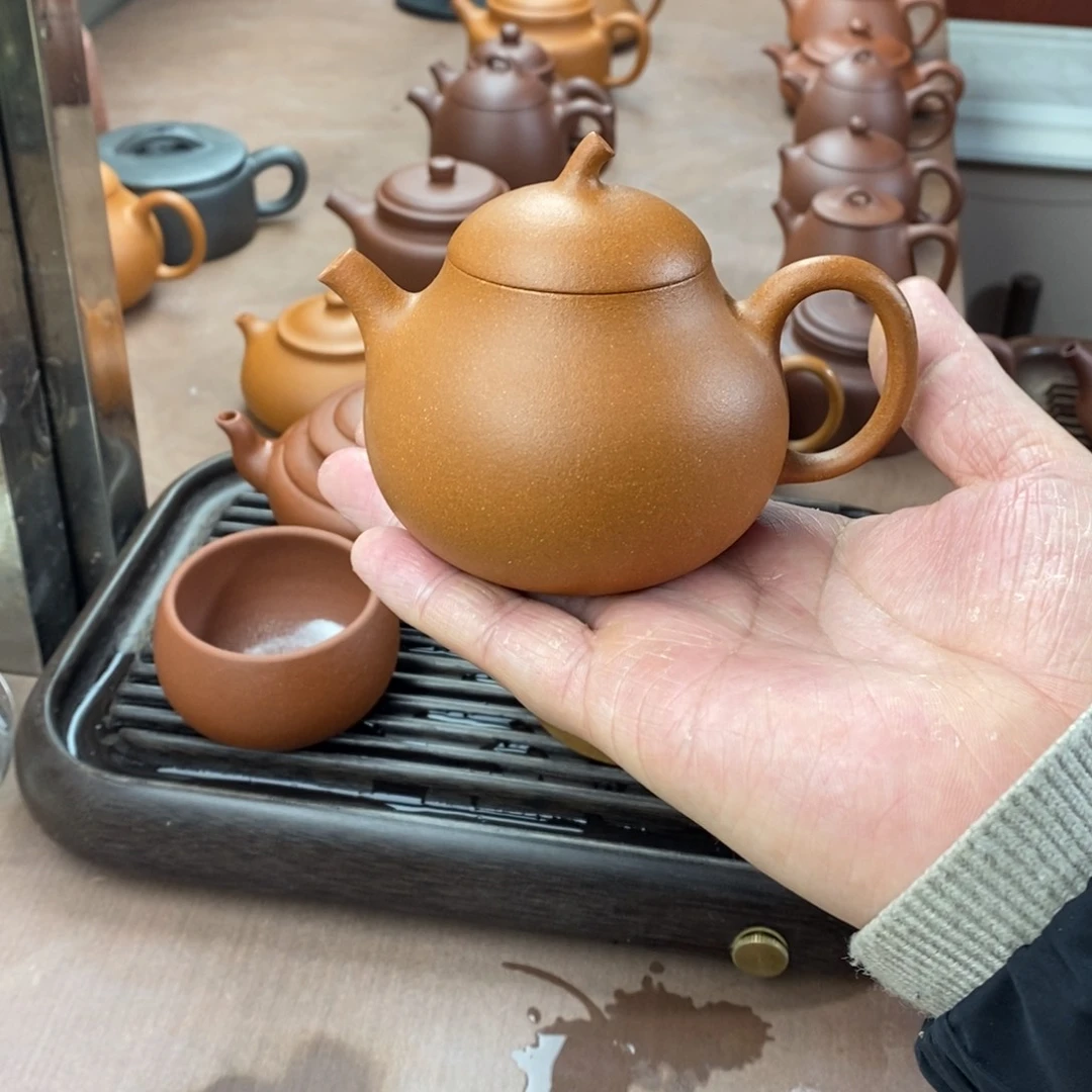 紫砂茶壶林*囡紫砂壶茄瓜