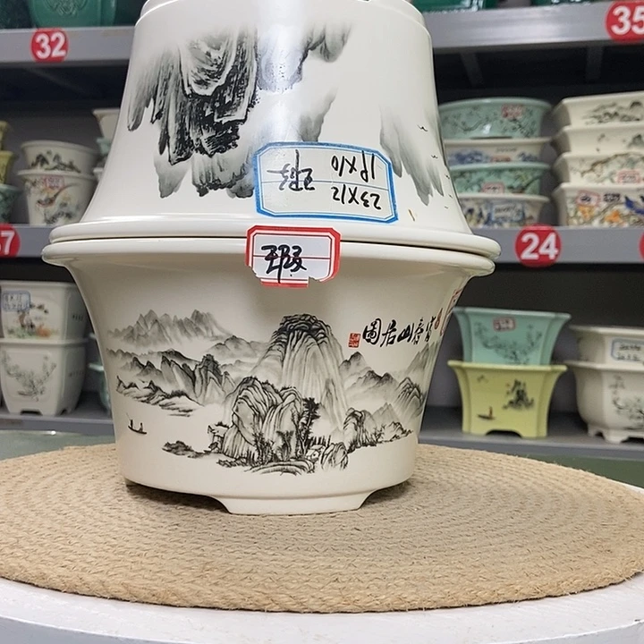 紫砂紫砂花盆10033