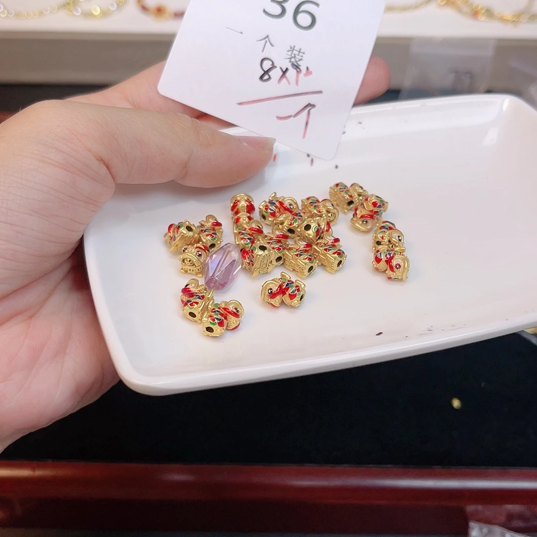 紫晶珠宝半成品银S925镀金镶嵌36