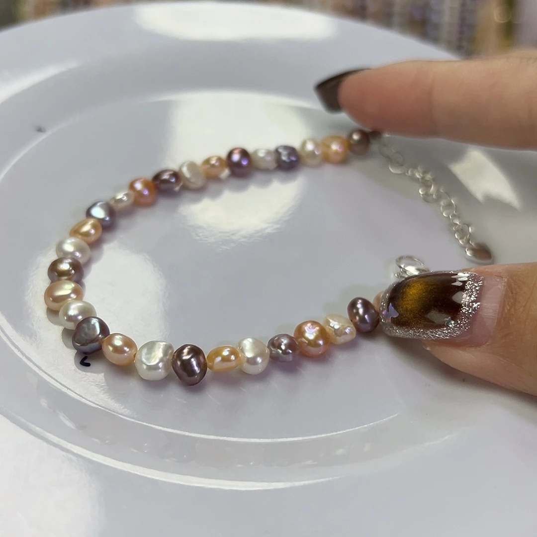 淡水珍珠颈饰钛钢