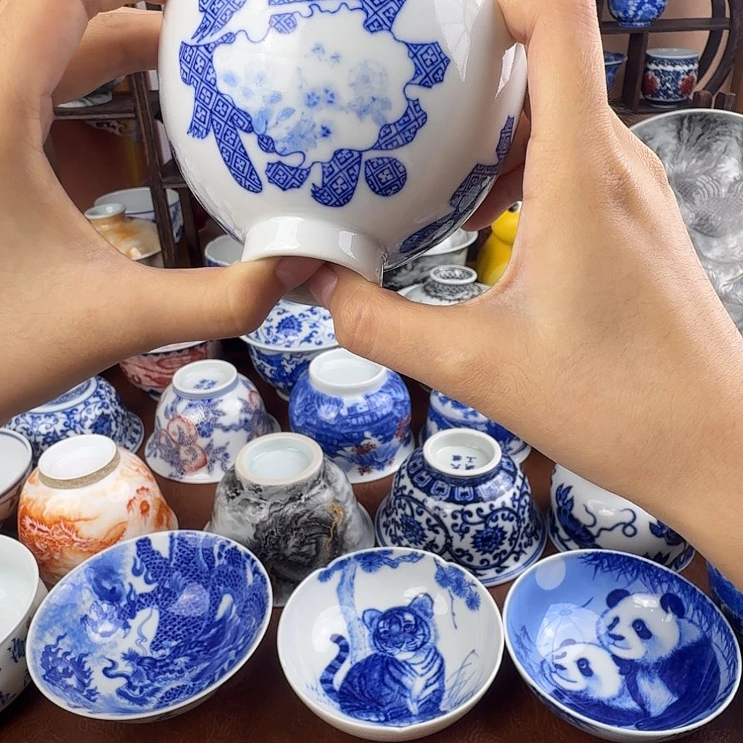 景德镇陶瓷手绘作品微瑕