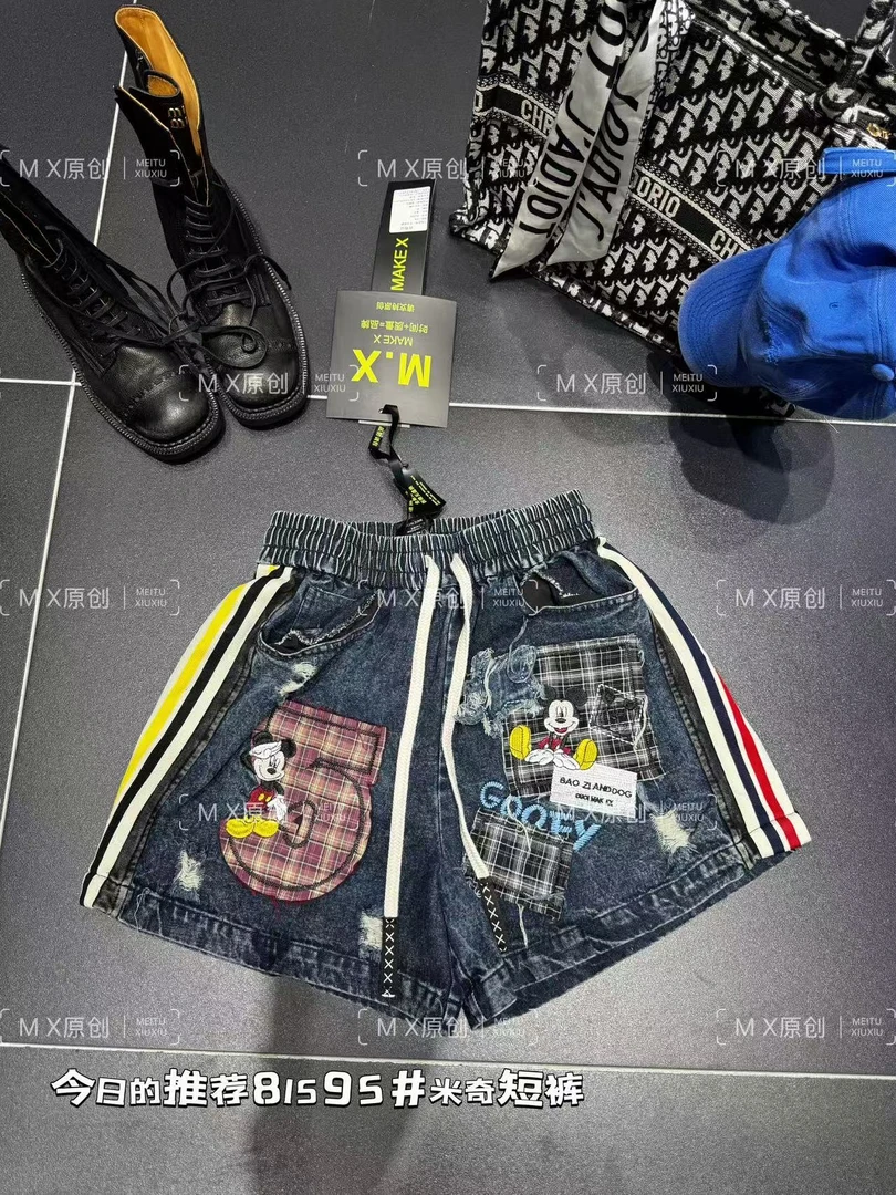 真真欧货【米奇牛仔重工短裤】81595