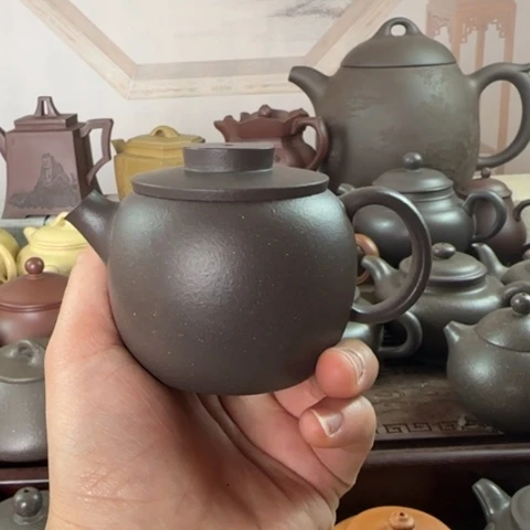 紫砂茶壶天青泥料150cc