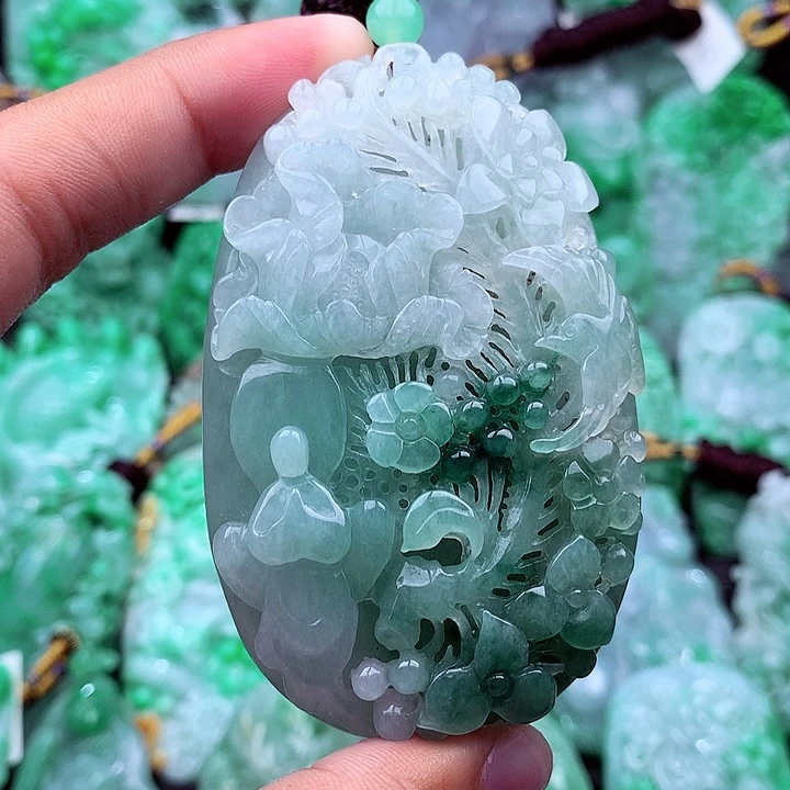 翡翠未镶嵌吊坠(不含链)